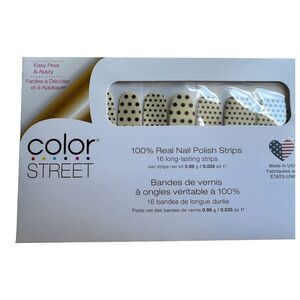 Color Street Polka Dot Com Clear Overlay Nail Strips 16ct
